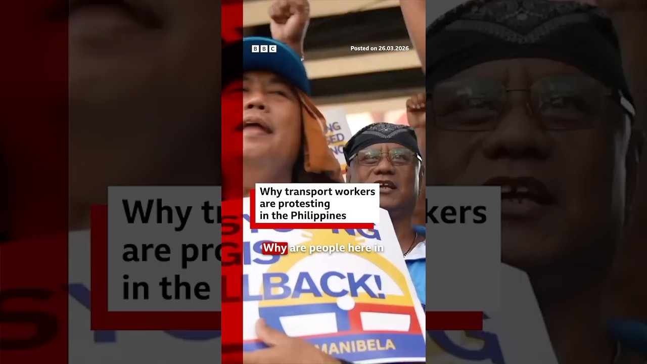 Why transport workers are protesting in the Philippines. #Philippines #Protest #BBCNews