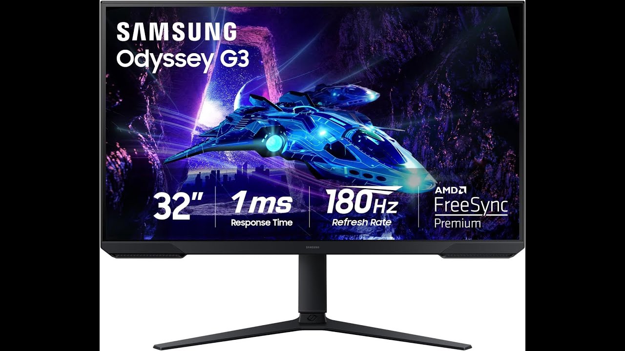 Обзор Samsung Odyssey G3 32”: игровой монитор с разрешением Full HD и частотой обновления 180 Гц.