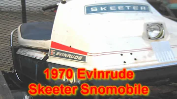 1970 Evinrude "Skeeter" Snowmobile Snomobile