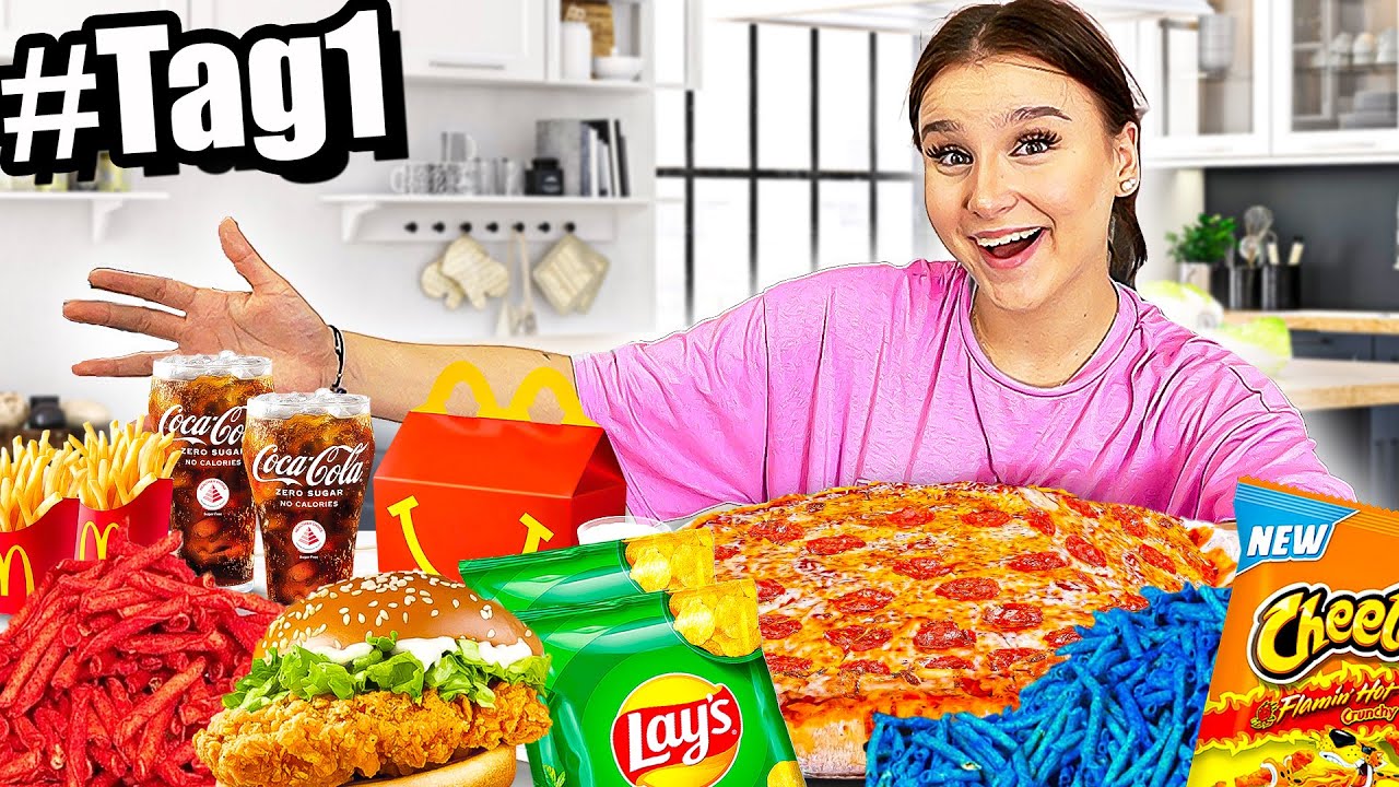 1 Tag in meinem Leben: ALLES was ich esse! 😋🍕 - Celina