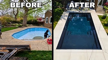 Fiberglass Pool Installation | Demo Old Pool [Start To Finish] Raw