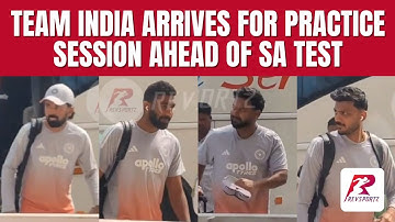 Team India arrives for their practice session ahead of the #INDvSA test at the Eden Gardens.