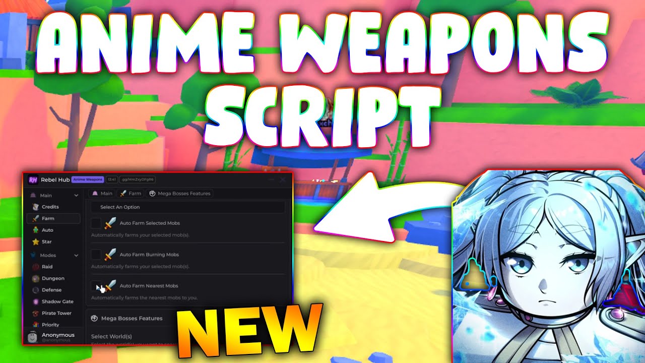 *NEW* Anime Weapons Script (PASTEBIN 2026) (AUTO CLICK , AUTO TP ENEMY ...