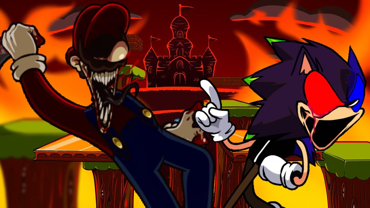 MANIAC SHOWDOWN | Horror showdown but is team marios madness vs team hedgehog.exe