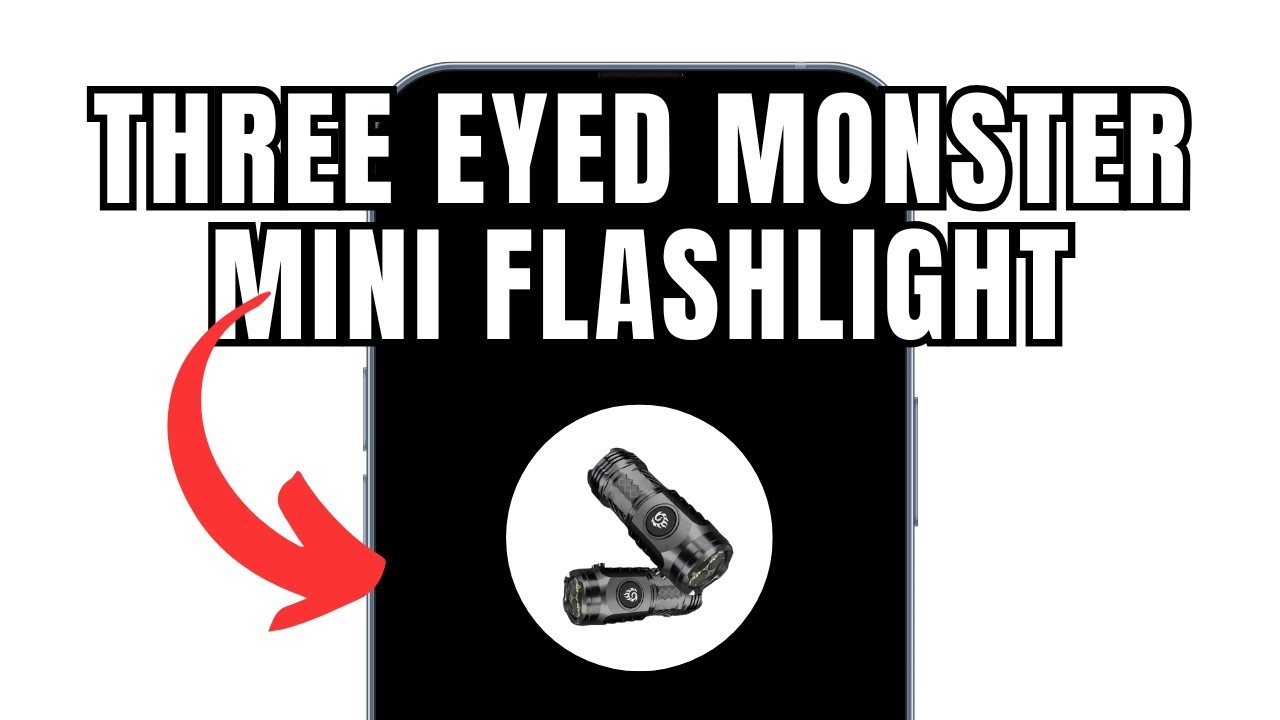 Three Eyed Monster Mini Flashlight