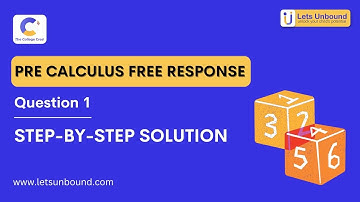 2025 AP Precalculus Free-Response Question 1 | Step-by-Step Solution