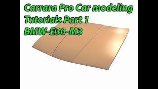 Carrara Pro Car Modeling Tutorials Part 1 BMW E30 M3