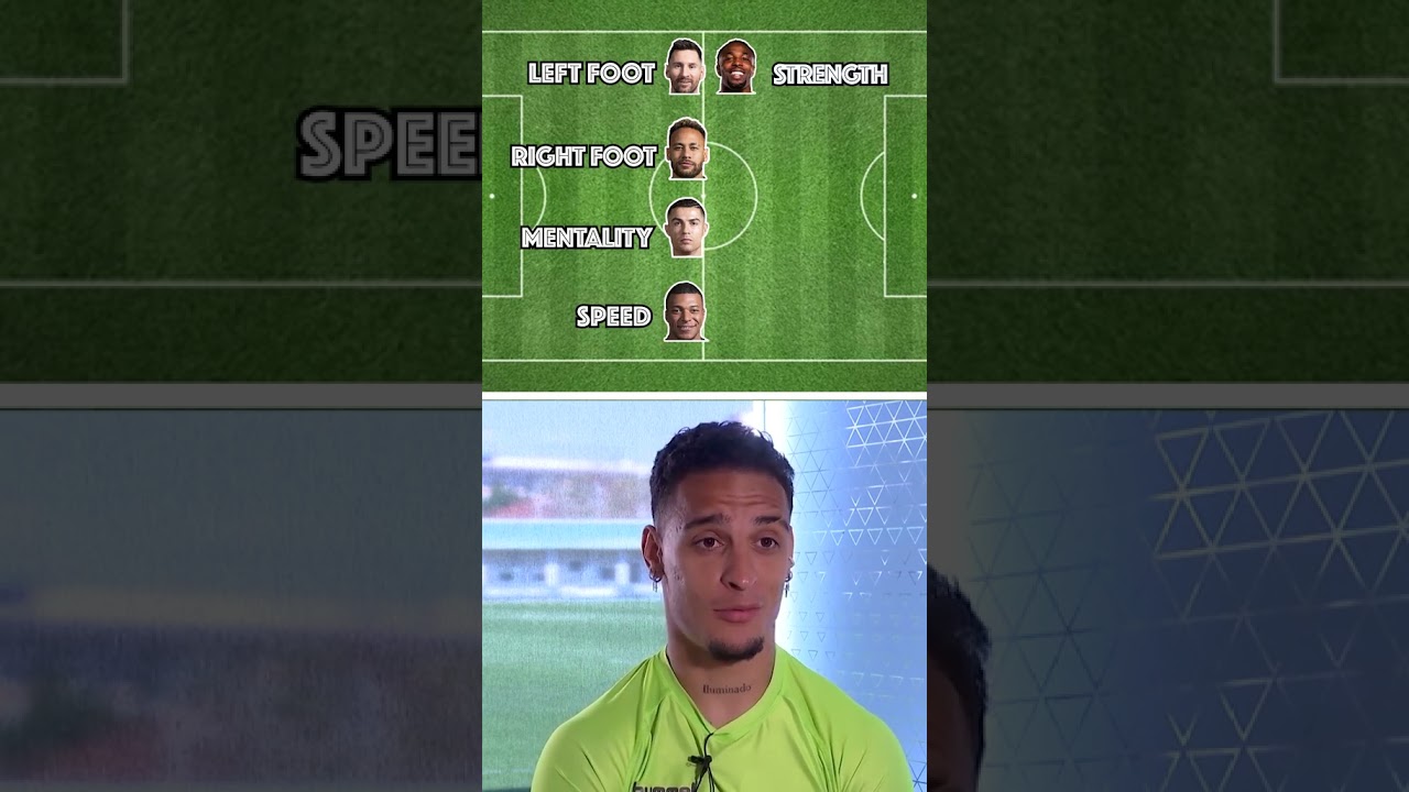 Antony builds his perfect footballer 🧠