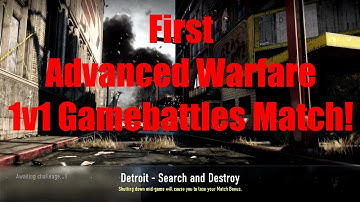 My First COD Advanced Warfare 1v1 Gamebattles Match! (2/2) - "COD AW 1v1 Gbs on Detroit"