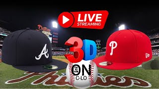 Atlanta Braves vs Philadelphia Phillies. Live MLB Baseball⚾. Live Play by PLay. 3D Presentation