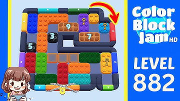 Color Block Jam Level 882 Solution Walkthrough