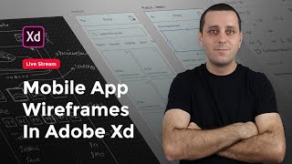 Mobile App Wireframes In Adobe Xd / Live Stream