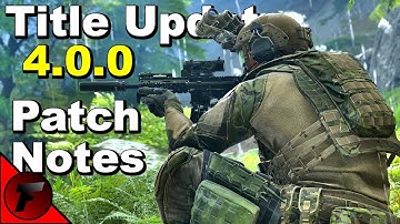 Title Update 4.0.0 Patch Notes! - GHOST RECON Breakpoint (2021)