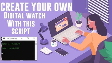 Create Digital Clock Application using Batch Script in Notepad | Notepad Trick in Hindi