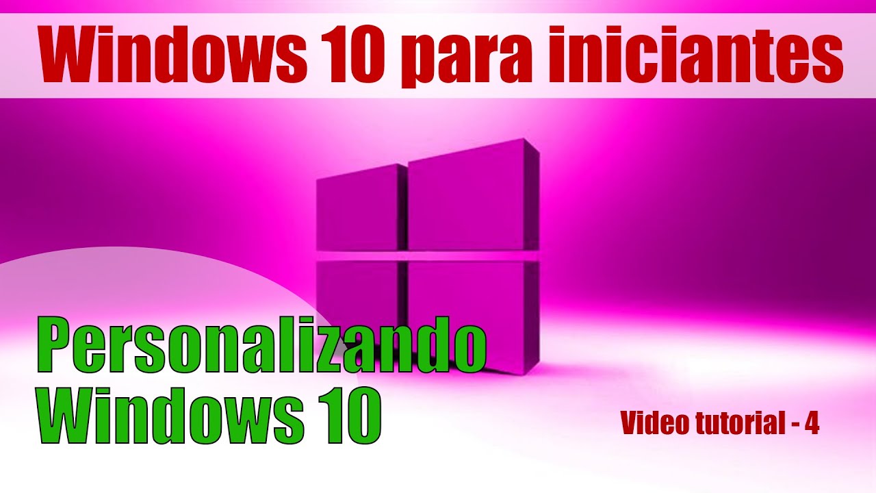 Personalizando o windows 10 Video tutorial Parte 4 - YouTube