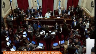The phrases that summarize the debate on the legalization of abortion