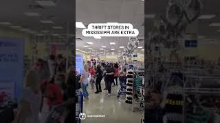 thrift stores in Mississippi are extra #shorts #thriftstore #mississippi #thriftshop  #supergeeked