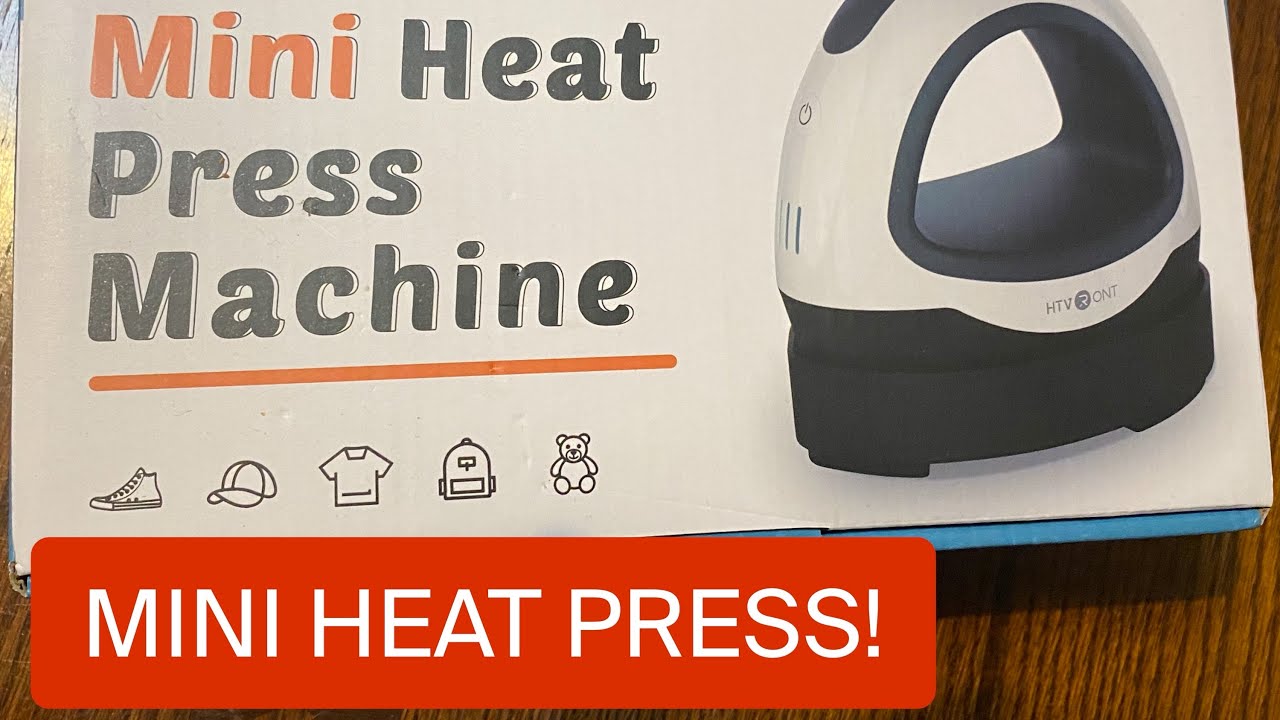 HTVRONT Mini Heat Press and Glitter Heat Transfer Vinyl REVIEW +