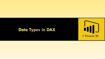 Data types in DAX