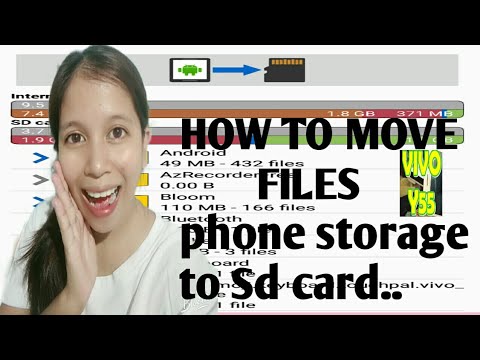 HOW TO MOVE FILES PHONE STORAGE TO SD card(android vivo y55) - YouTube