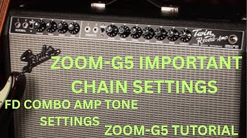 ZOOM-G5 IMPORTANT CHAIN SETTINGS CLEAN TONE | #tutorials 
