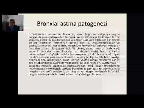 Бронхиал астма  Замонавий диагностик ва даволаш усуллари