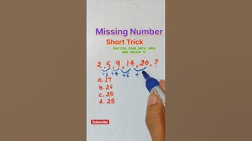 Can you find Missing Number??|| Reasoning classes #shorts