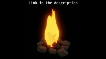 Camp fire animated looping 3d model showcase #blender #shorts