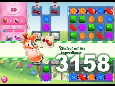 Candy Crush Saga Level 3158 (3 stars, No boosters)