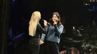 @idinamenzel and @officialkristinchenoweth, goddesses, preform ‘For Good’ at Redwood:new musical