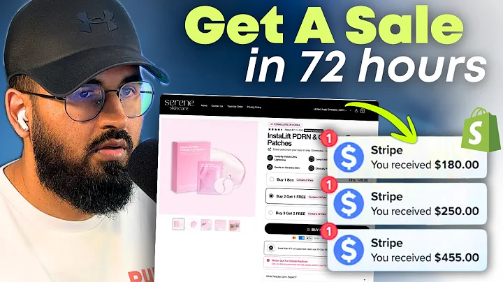 How To Create A $10K/Mo Shopify Store THIS WEEKEND! (First Sale In 72 Hours)