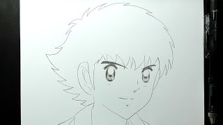 How to draw Tsubasa | anime sketch | step by step (111)