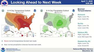 NWS Wakefield Live Weekly Briefing - April 17 2025