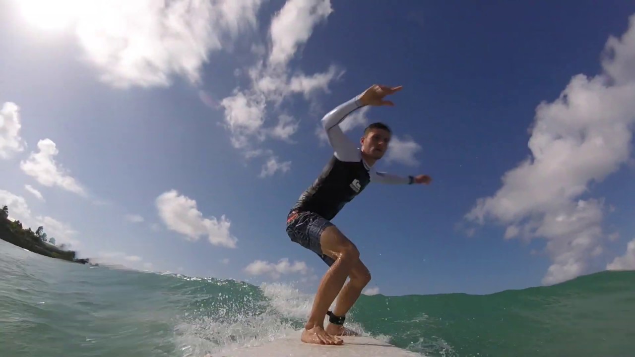 Beginner Surf Lessons Barbados Ride The Tide Surf School YouTube