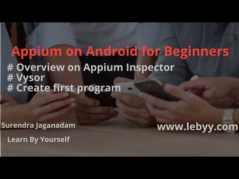 Overview on Appium inspector, VYSOR || creating simple script || Appium tutorial for Beginners