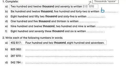 6-Digit Numbers in Words