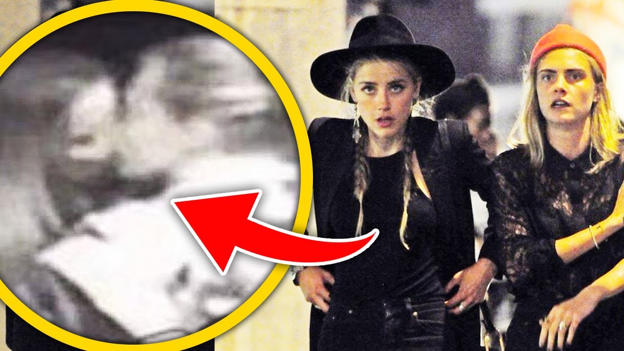 Amber Heard Caught On Camera KISSING Cara Delevingne