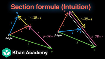 Section formula in 3D (intuition) (Hinglish) | Vector Algebra | Grade 12 | Math | Khan Academy