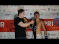 Jack mcloughlin  battle arena coventry  post fight interview  combat sports uk