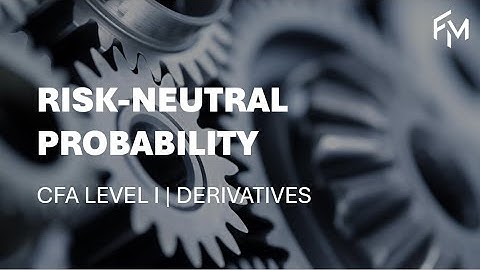 CFA Level 1 | Derivatives: Deriving the Risk Neutral Probability