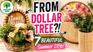 7 EASY Summer DIYs Using Dollar Tree Florals 🌸
