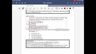 Econ 2016 DSE MC Q4, Q7, Q9 and Q14