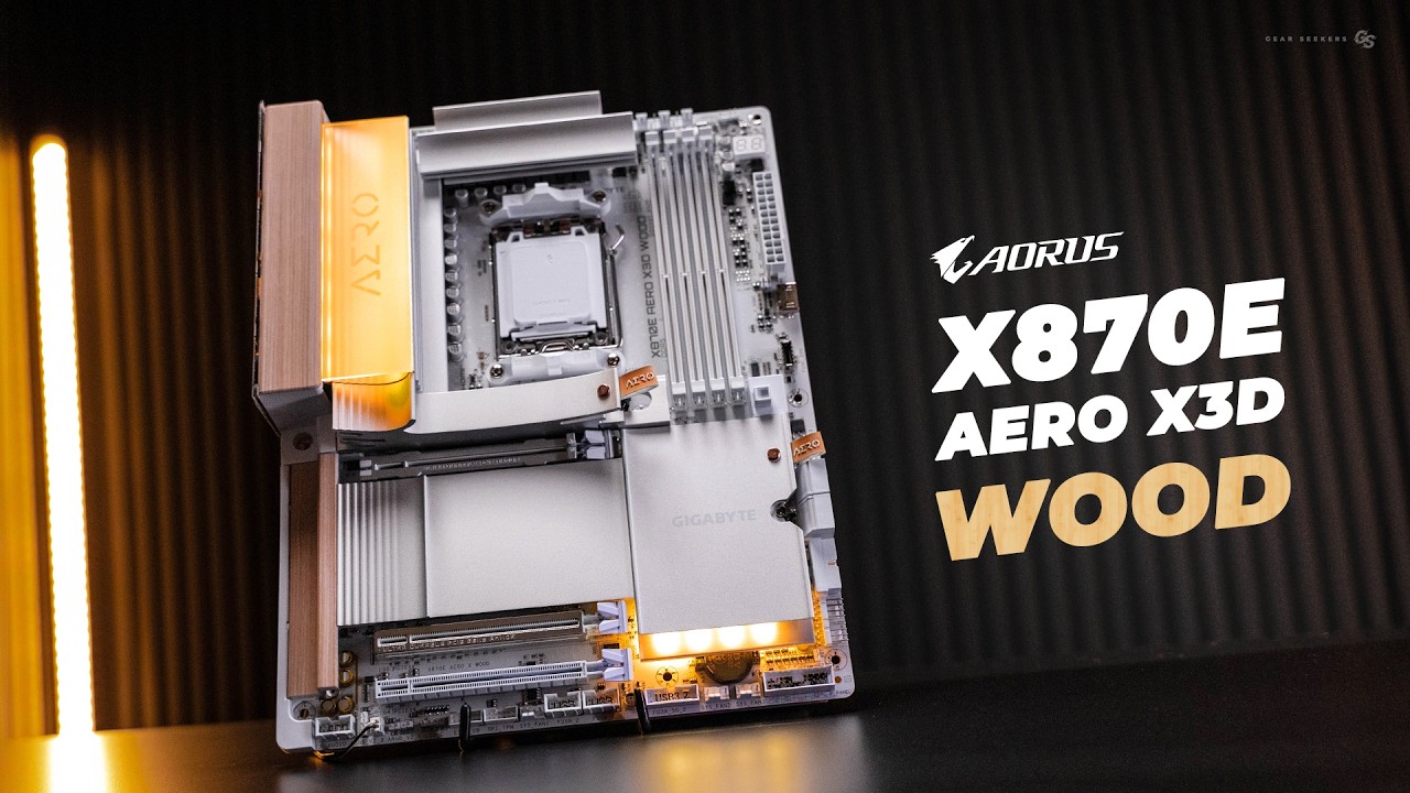 The New Gigabyte X870E AERO X3D WOOD Looks Absolutely Insane