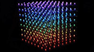 8x8x8 RGB LED Cube Demo
