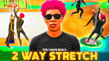 My "2-WAY STRETCH FOUR" build with CONTACT DUNKS is BREAKING NBA 2K22...