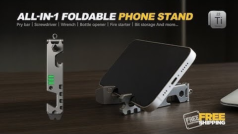🔥 AceStand｜All-in-1 Titanium Foldable EDC Phone Stand Revealed!