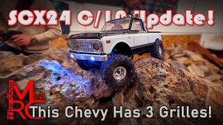 New SCX24 Chevy C10 Review — 3 Grilles, New Shocks & Real Crawl Test!