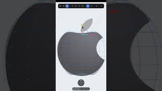 Apple 3D Logo in Spline #3ddesign #spline #3dlogo