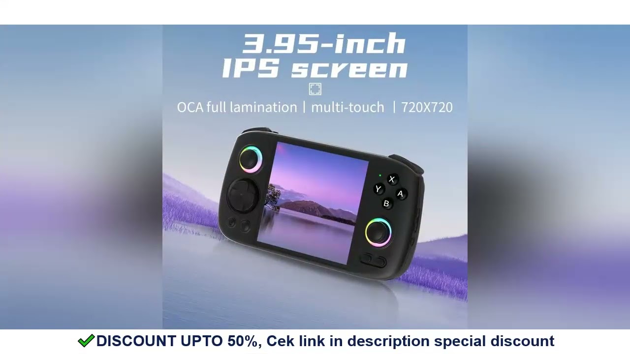 ANBERNIC RG CUBE Retro Handheld Game Console Video Player 3.95 Inch Screen WIFI Android 13 RGB